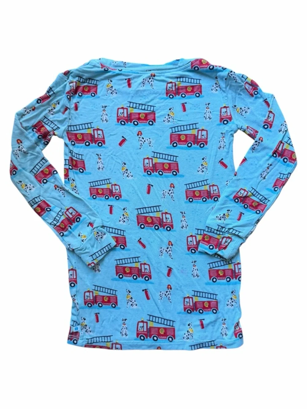 RuggedButts Blue Fire Truck Pajama Set 3T Kids Soft Stretch Sleepwear Cozy